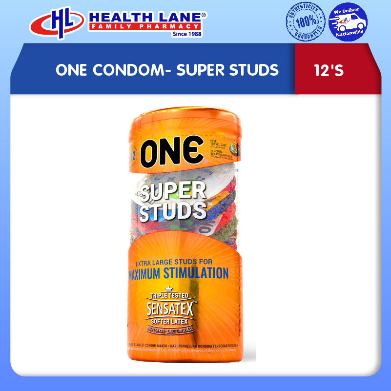 ONE CONDOM- SUPER STUDS (12'S)